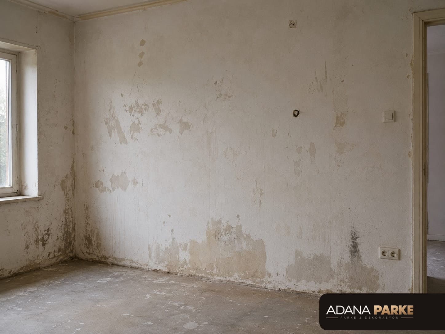 Adana'da iç cephe boya uygulaması örneği 1 — önce