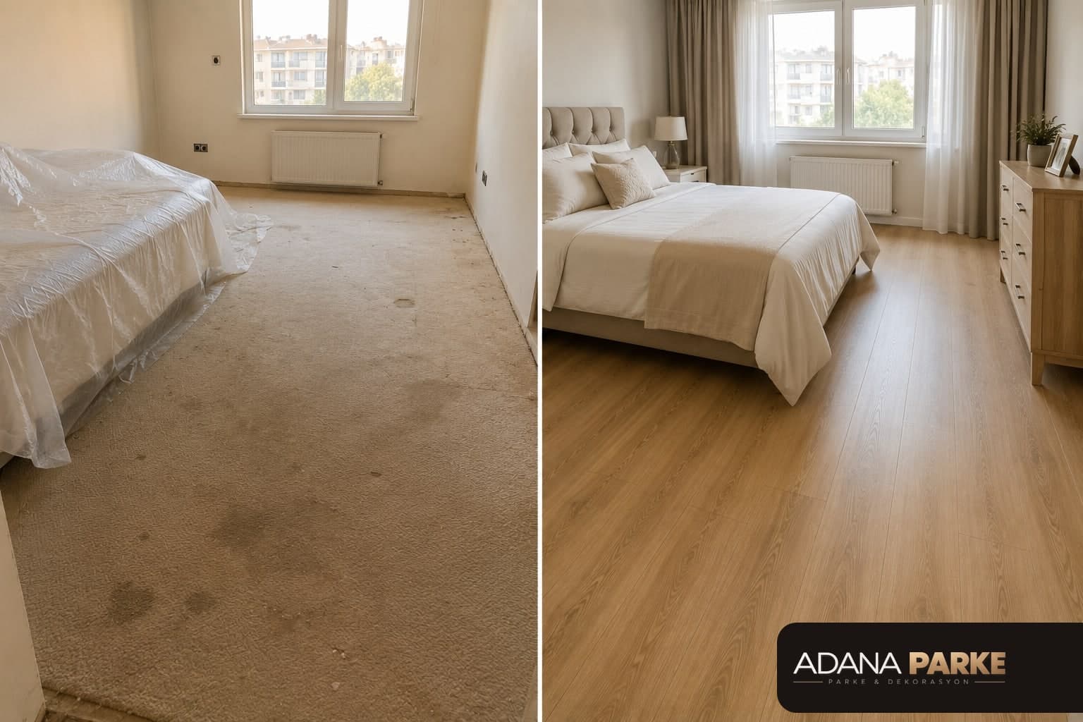 Adana'da laminat parke döşeme örneği 2 — sonra